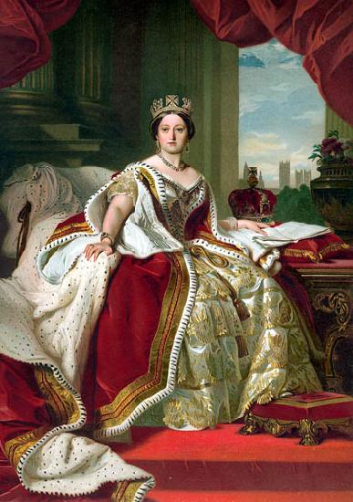 Franz Xaver Winterhalter Portrait of Queen Victoria China oil painting art